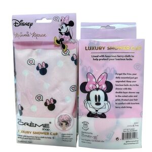 (2) Disney Minnie Mouse Pink Shower Cap